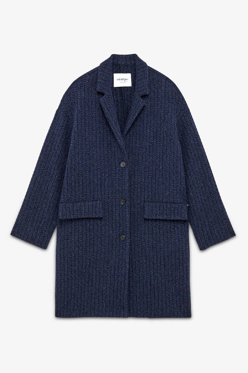 Ottod'Ame Wool-blend Coat With 3 Buttons