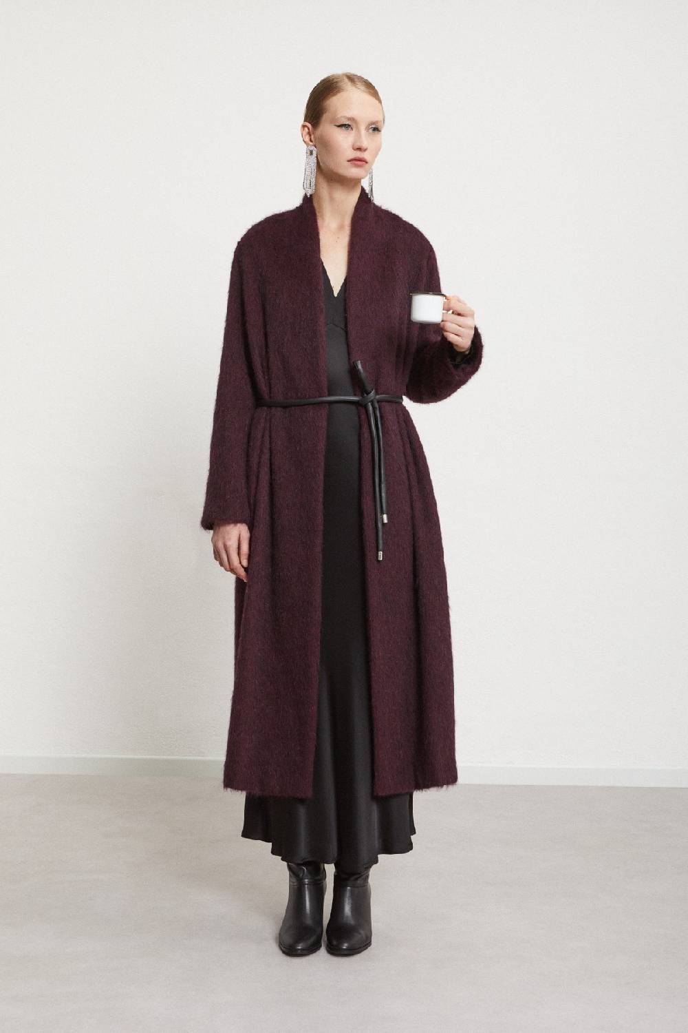 Ottod'Ame Wool-blend Coat With Belt