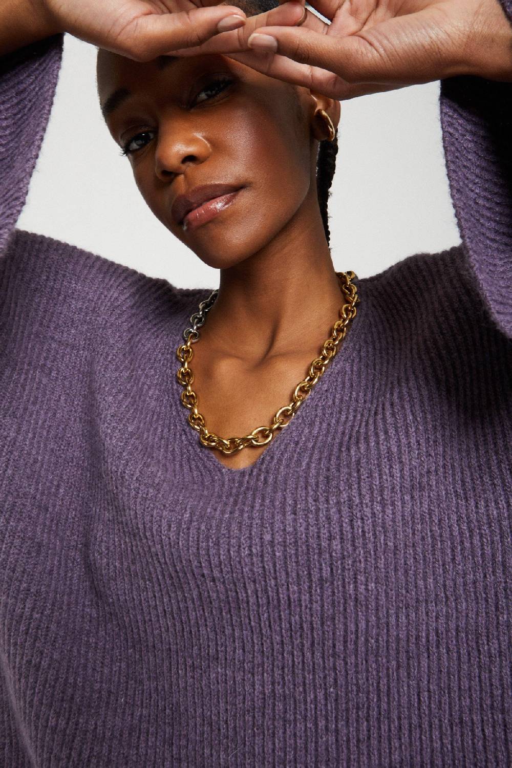 Ottod'Ame Wool Blend Flared Sweater
