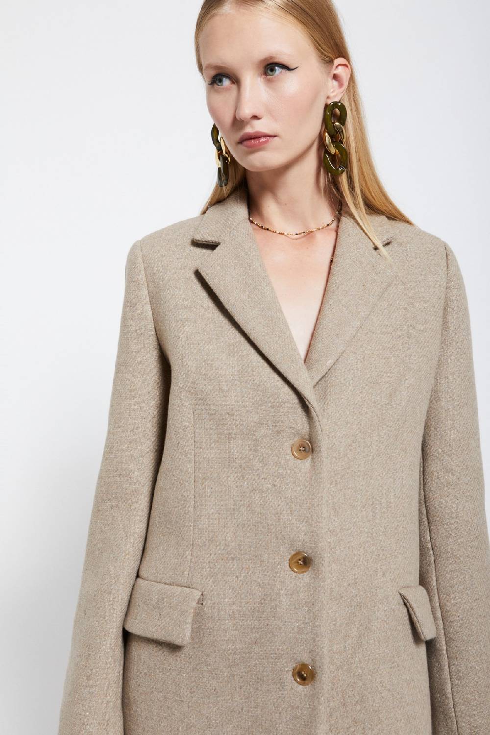 Ottod'Ame Wool-blend Long Coat