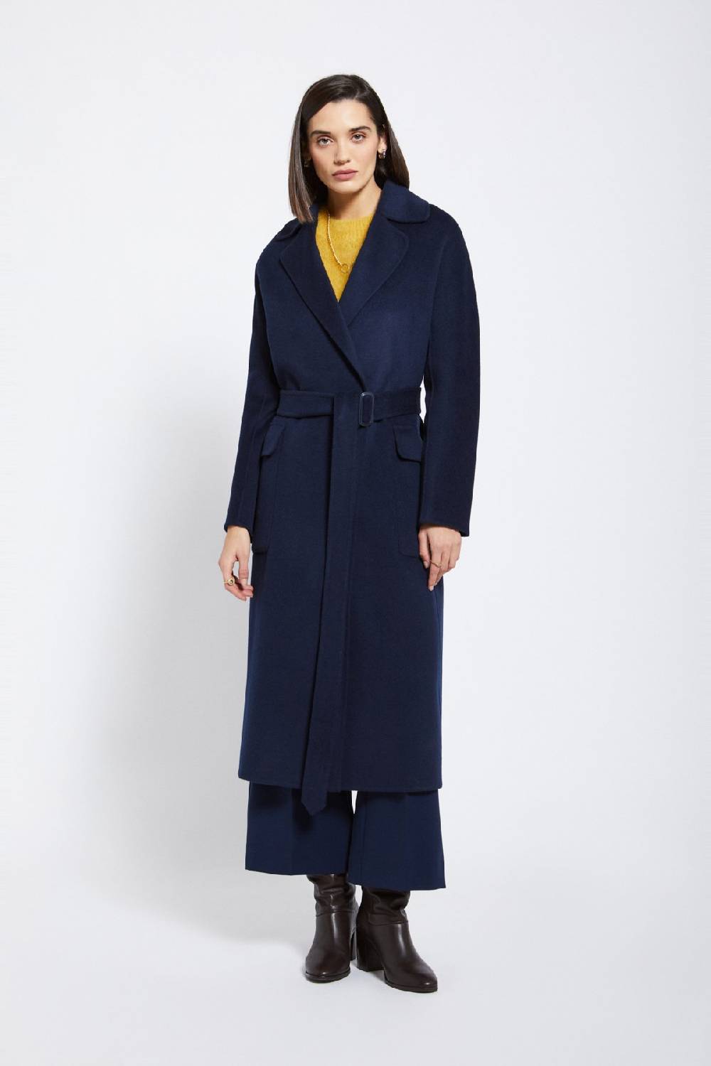 ottod'Ame Wool-blend long coat