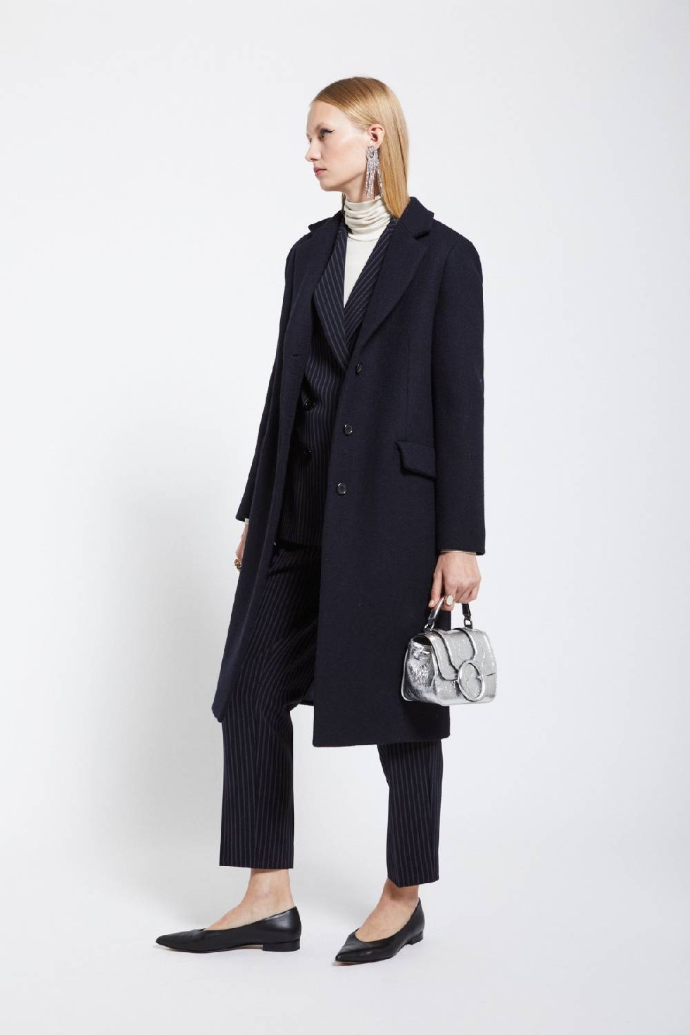 ottod'Ame Wool-blend long coat