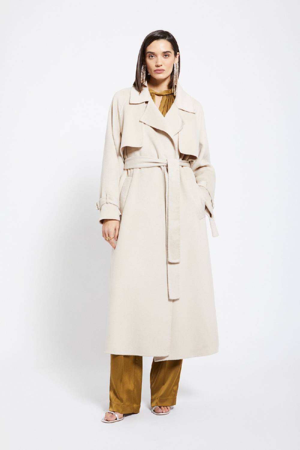 Ottod'Ame Wool-blend Long Trench
