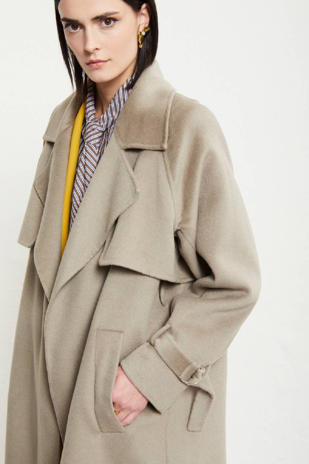 Ottod'Ame Wool-blend Long Trench