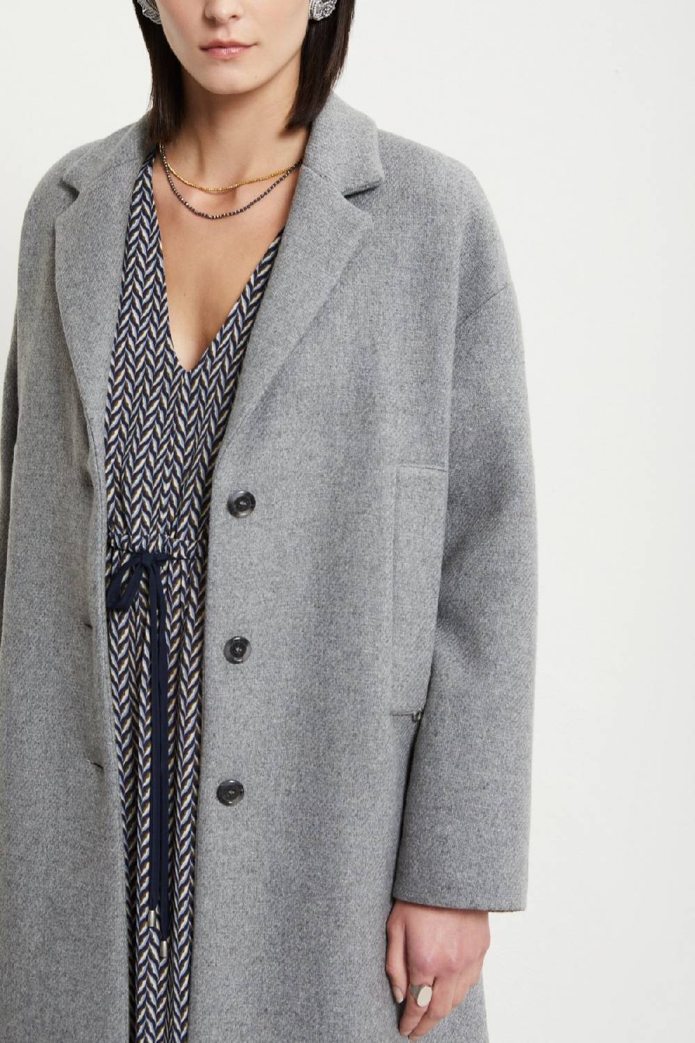 Ottod'Ame Wool-blend Midi Coat