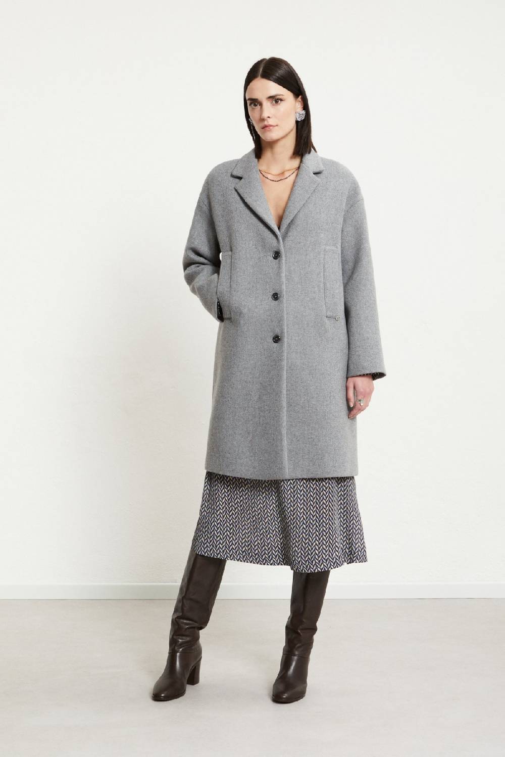 Ottod'Ame Wool-blend Midi Coat