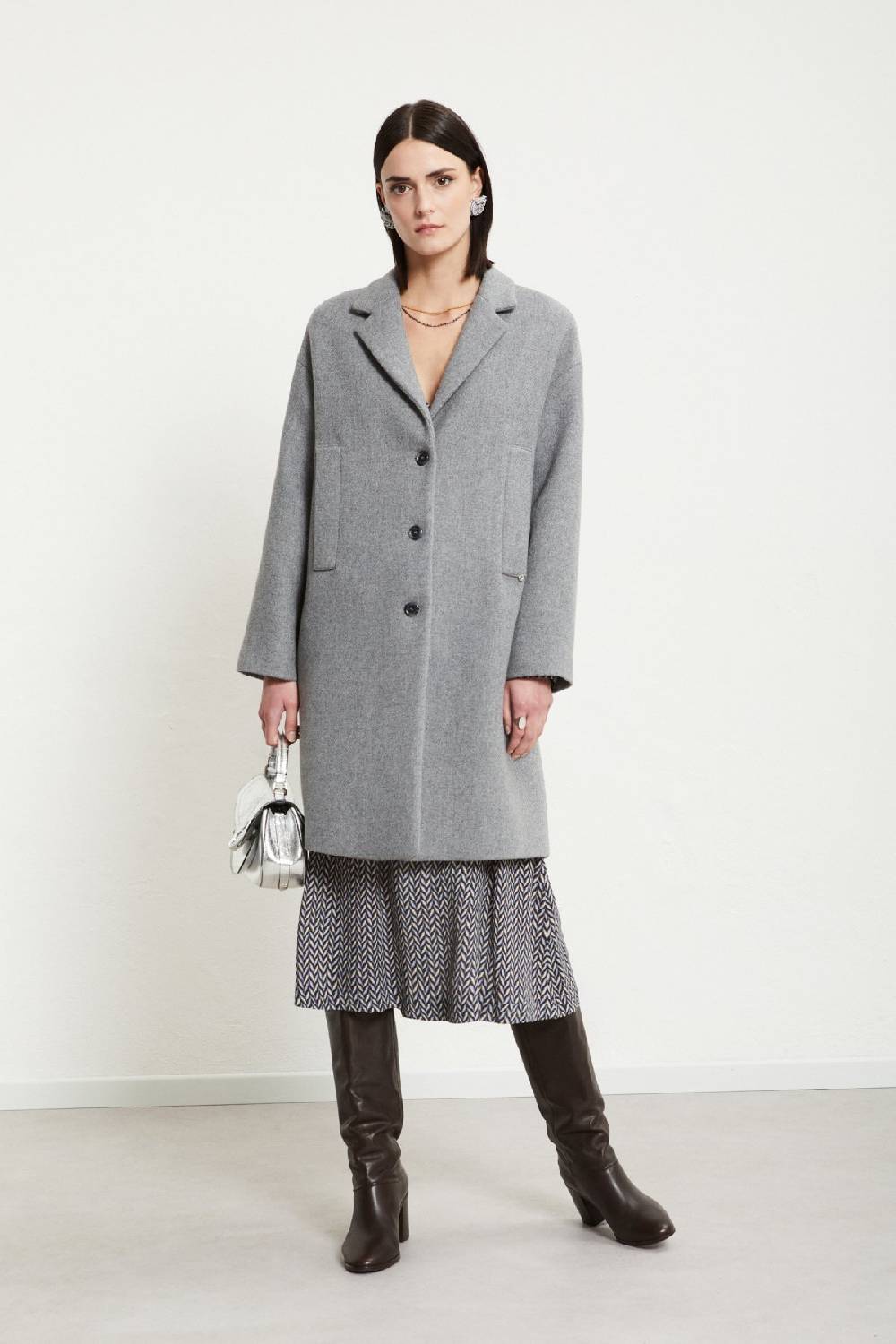 Ottod'Ame Wool-blend Midi Coat