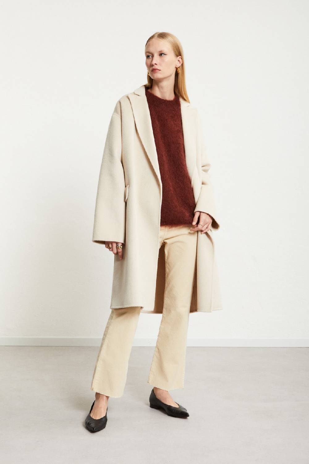 Ottod'Ame Wool-blend Midi Coat