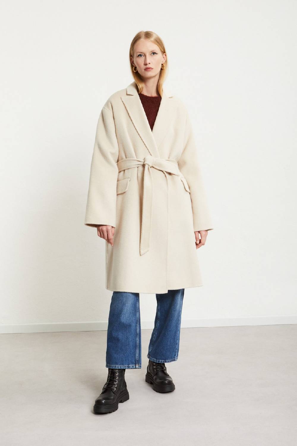 ottod'Ame Wool-blend midi coat