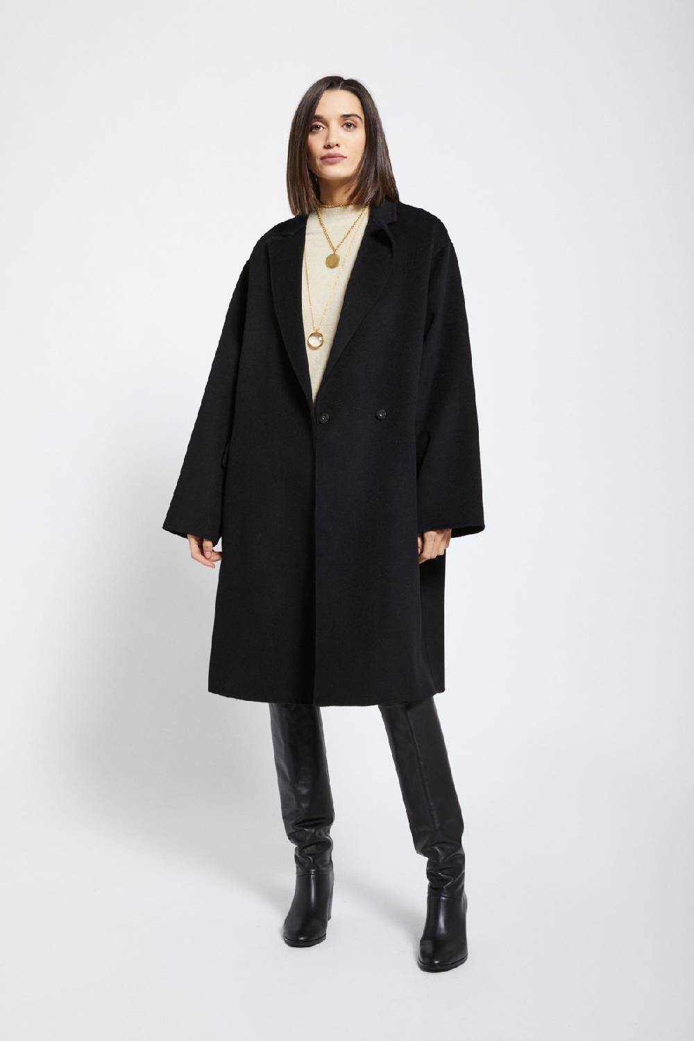 Ottod'Ame Wool-blend Midi Coat