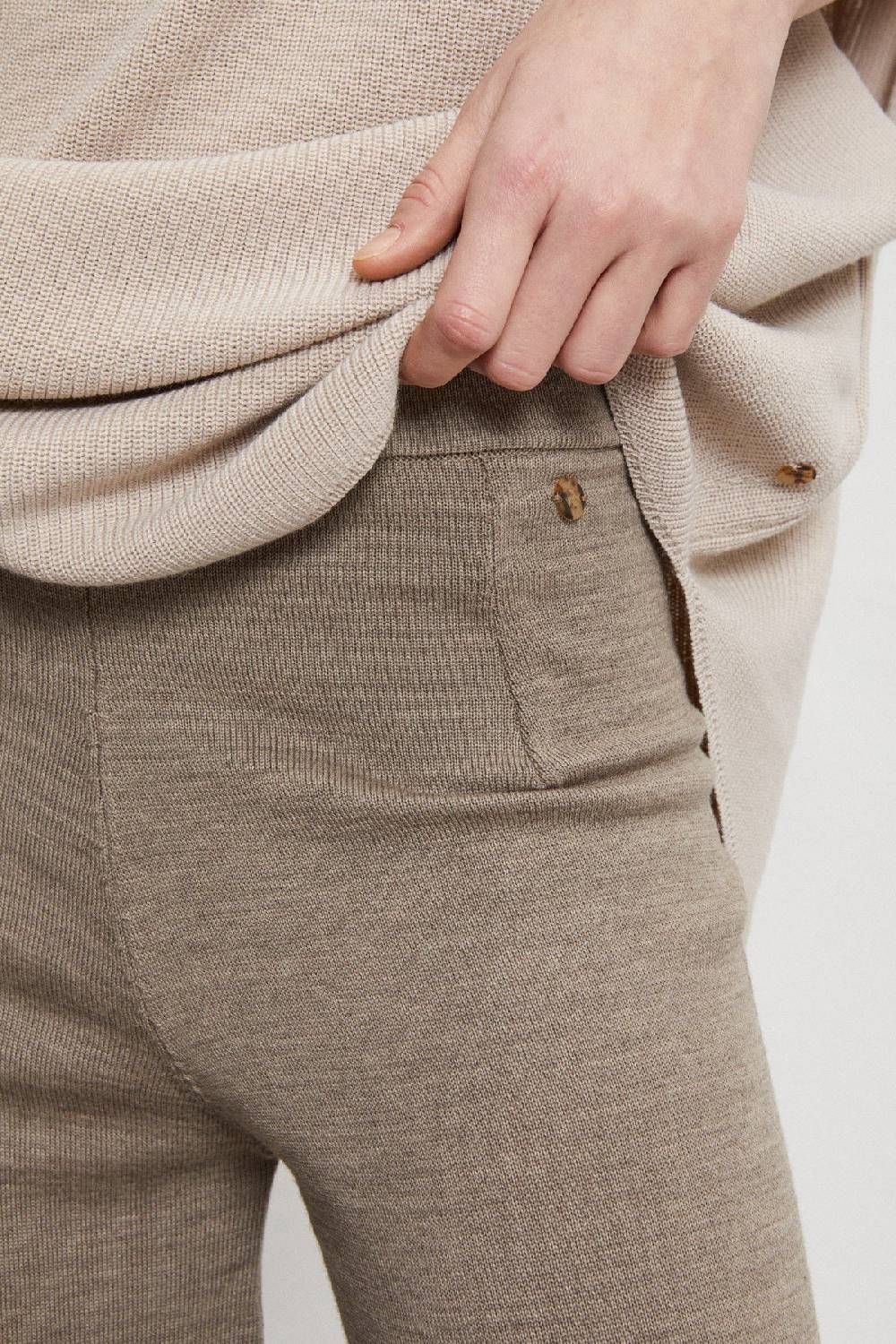 Ottod'Ame Wool Blend Palazzo Trousers