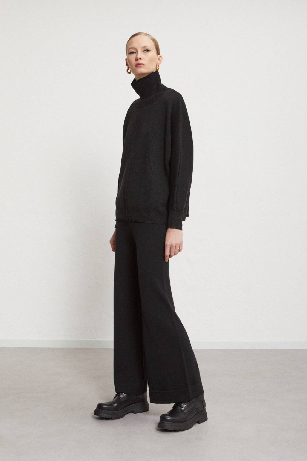 Ottod'Ame Wool Blend Palazzo Trousers