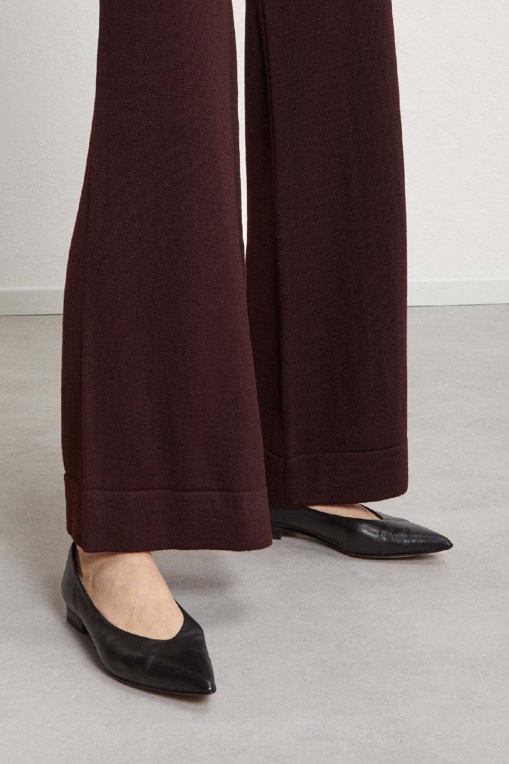 Ottod'Ame Wool Blend Palazzo Trousers