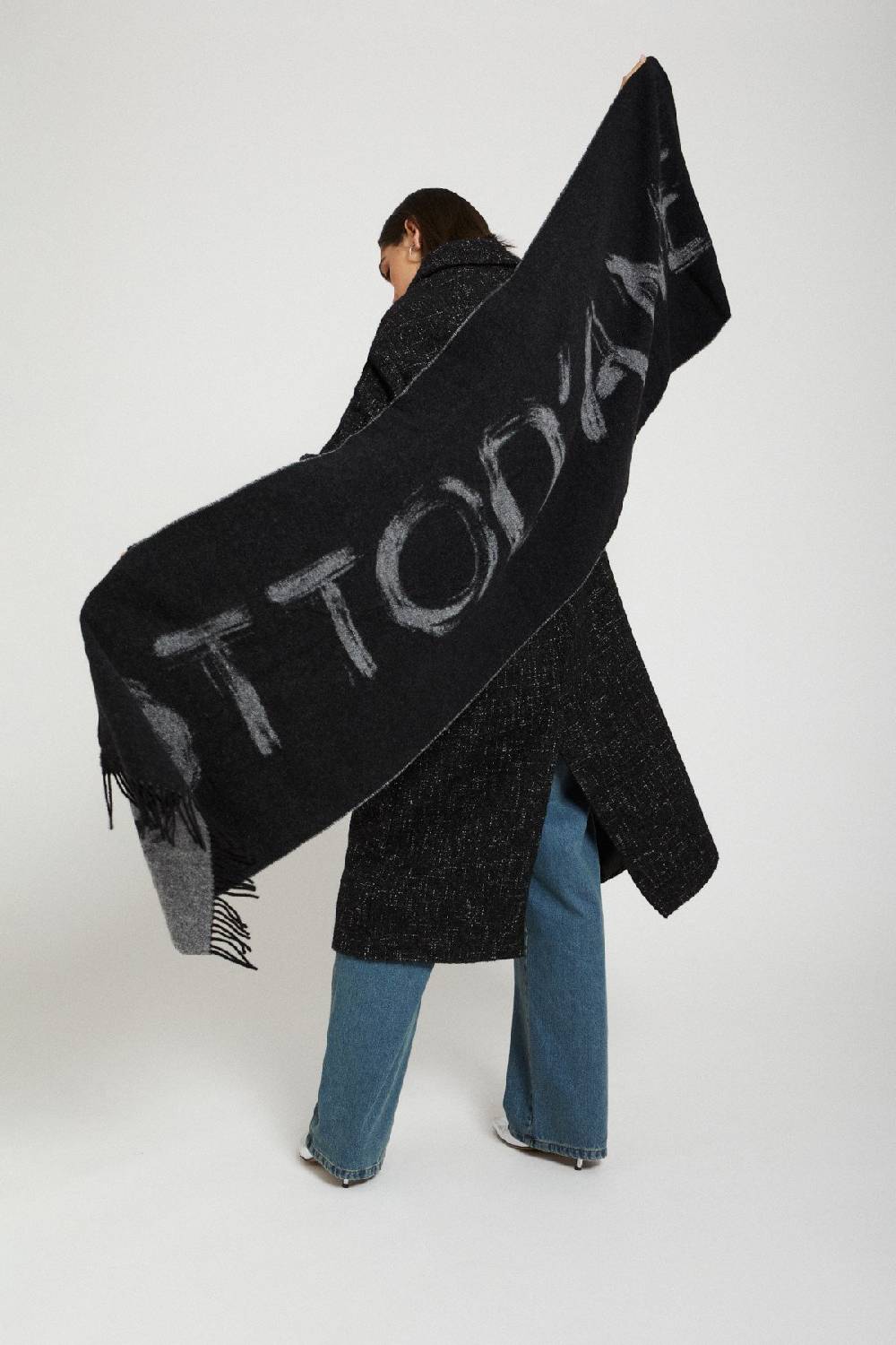 Ottod'Ame Wool Blend Scarf With Fringes