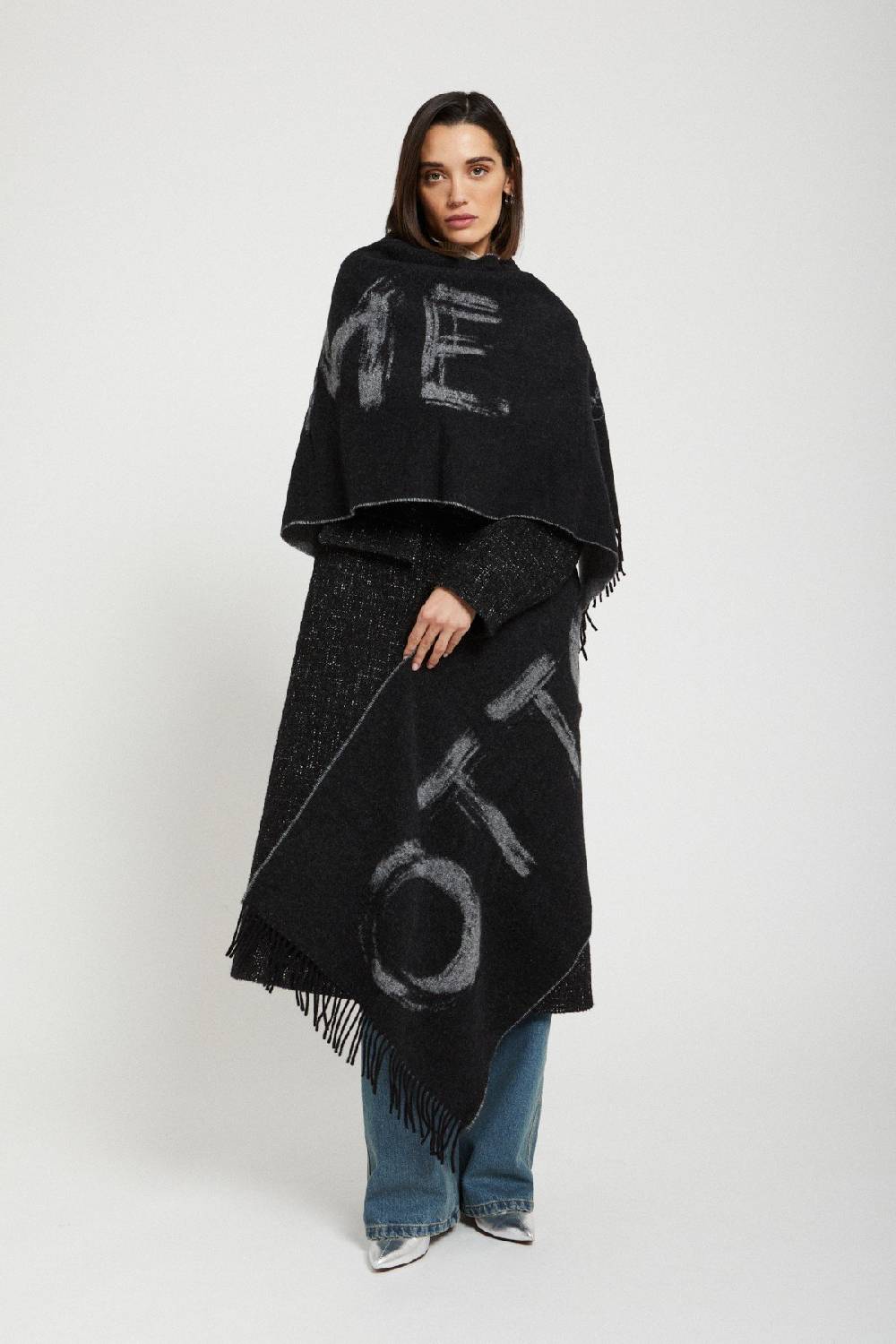 Ottod'Ame Wool Blend Scarf With Fringes