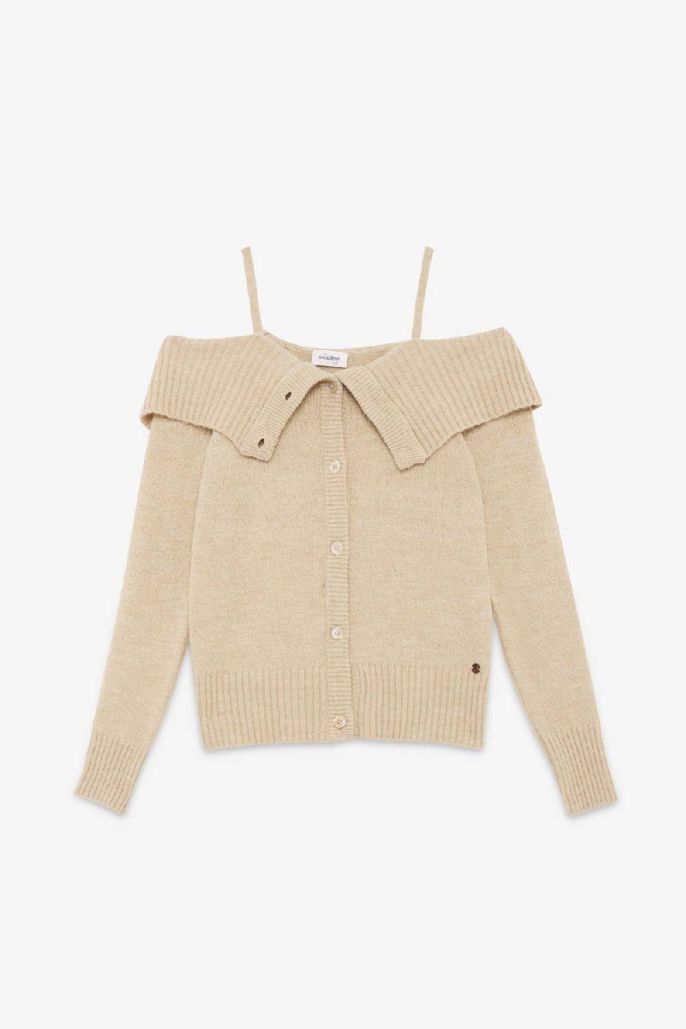 Ottod'Ame Wool Blend Sweater With Bare Shoulders