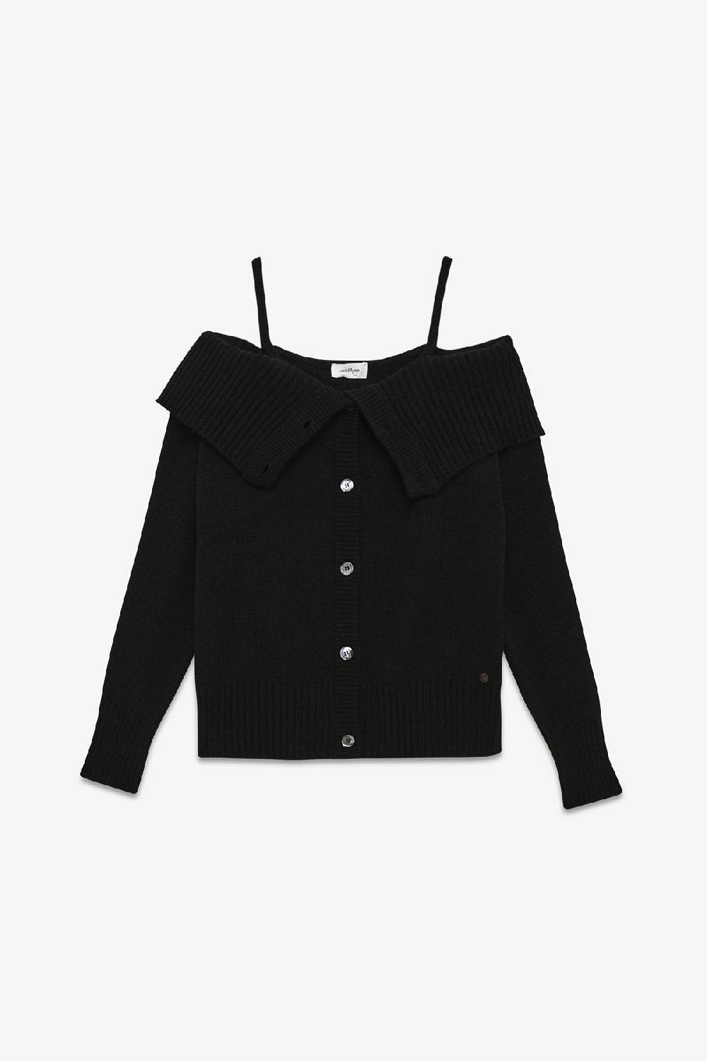 Ottod'Ame Wool Blend Sweater With Bare Shoulders