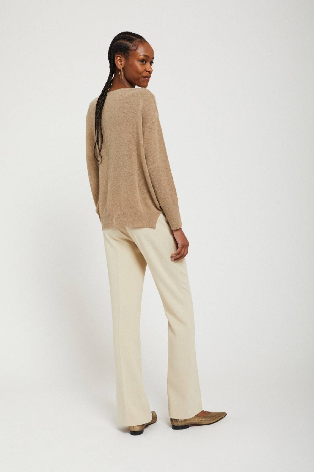 Ottod'Ame Wool Blend Sweater With Slits