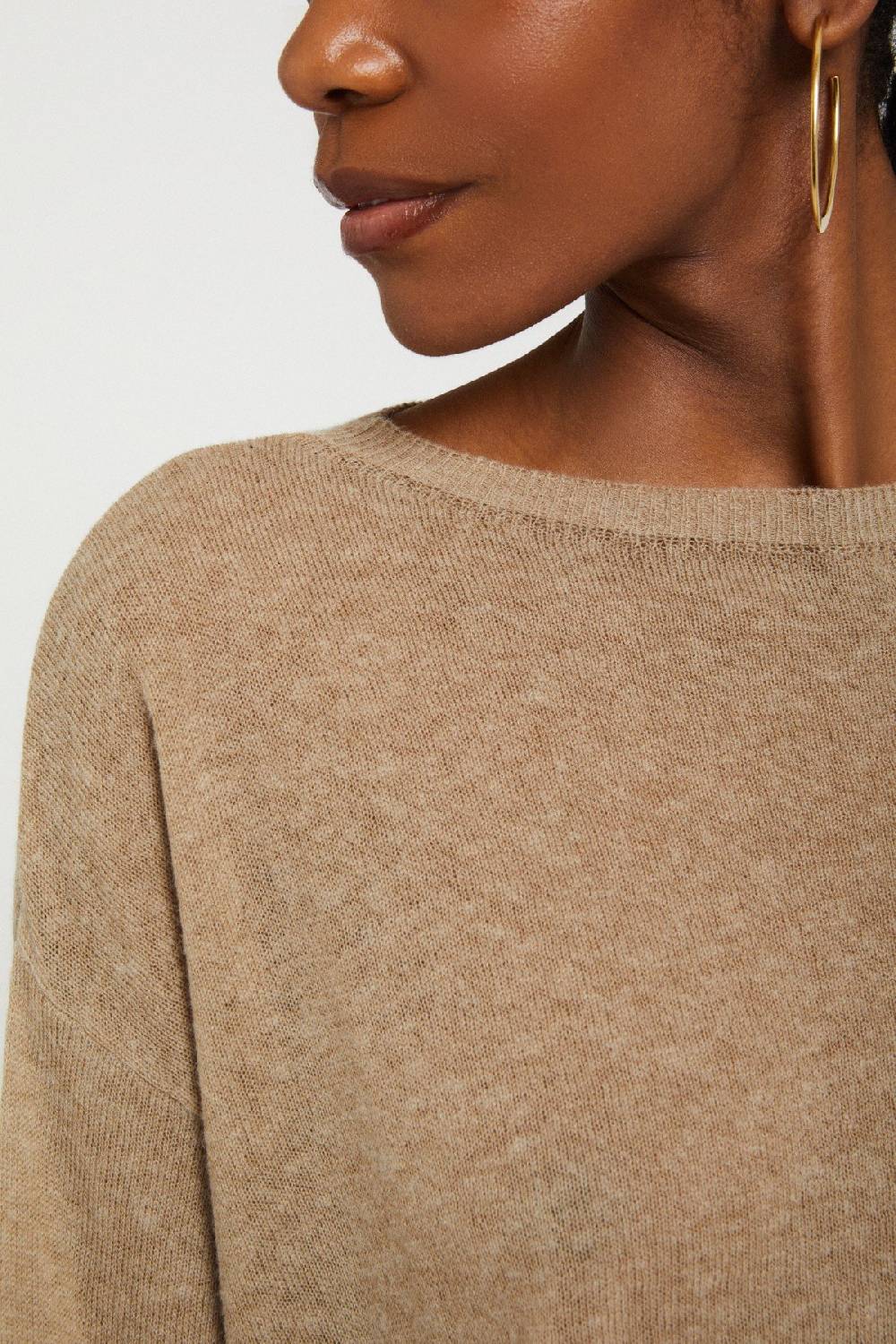 Ottod'Ame Wool Blend Sweater With Slits