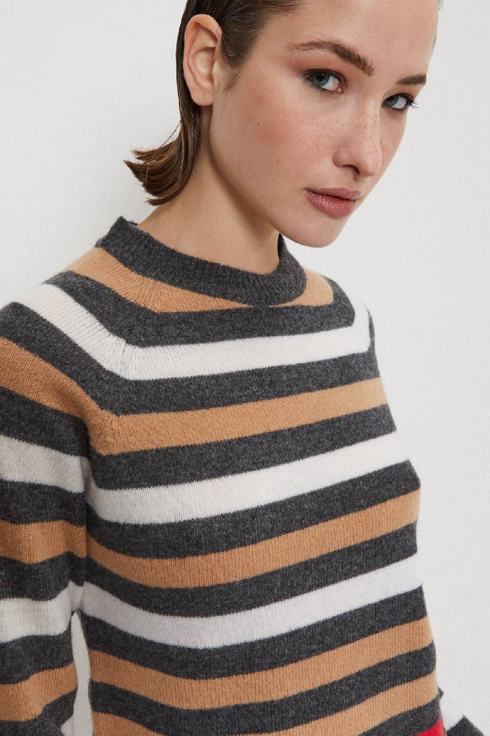 Ottod'Ame Wool Blend Sweater With Stripes