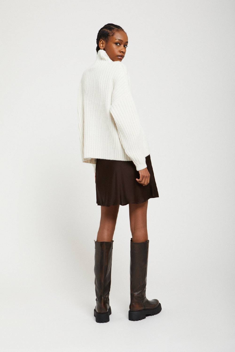Ottod'Ame Wool Blend Sweater With Turtleneck
