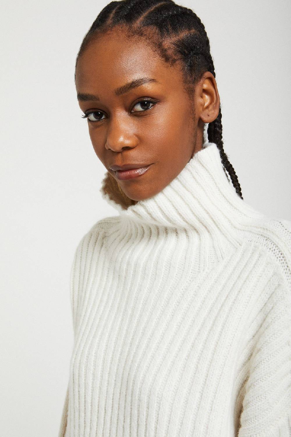 Ottod'Ame Wool Blend Sweater With Turtleneck
