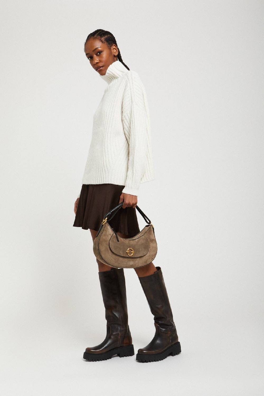 Ottod'Ame Wool Blend Sweater With Turtleneck