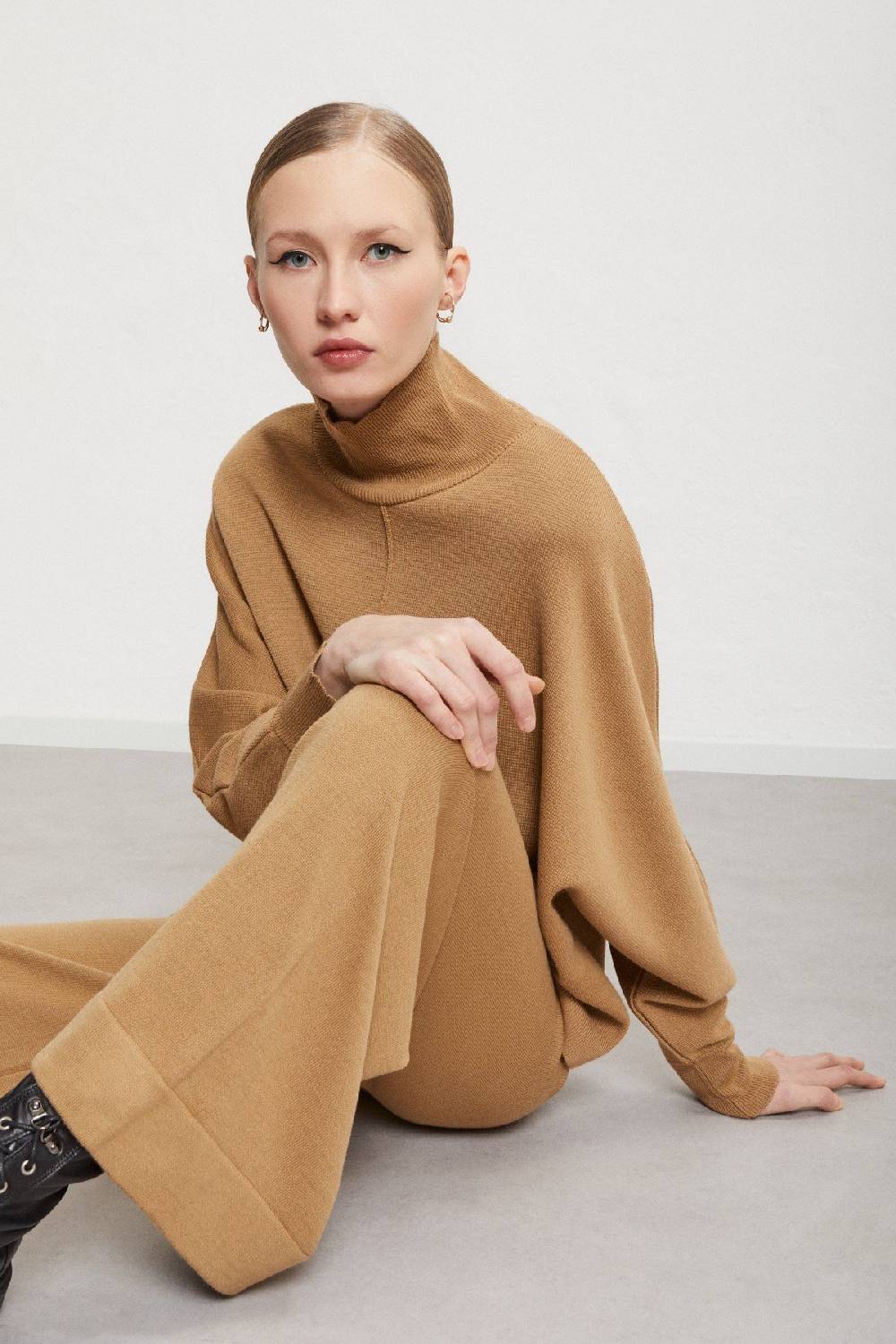 Ottod'Ame Wool Blend Turtleneck Jumper