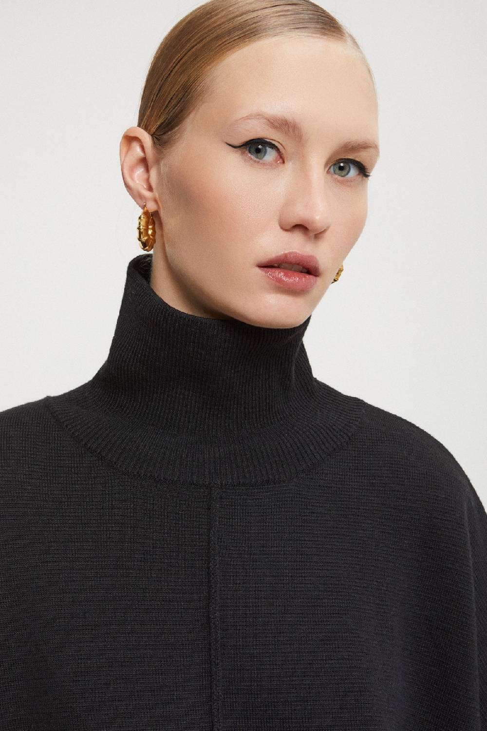 Ottod'Ame Wool Blend Turtleneck Jumper