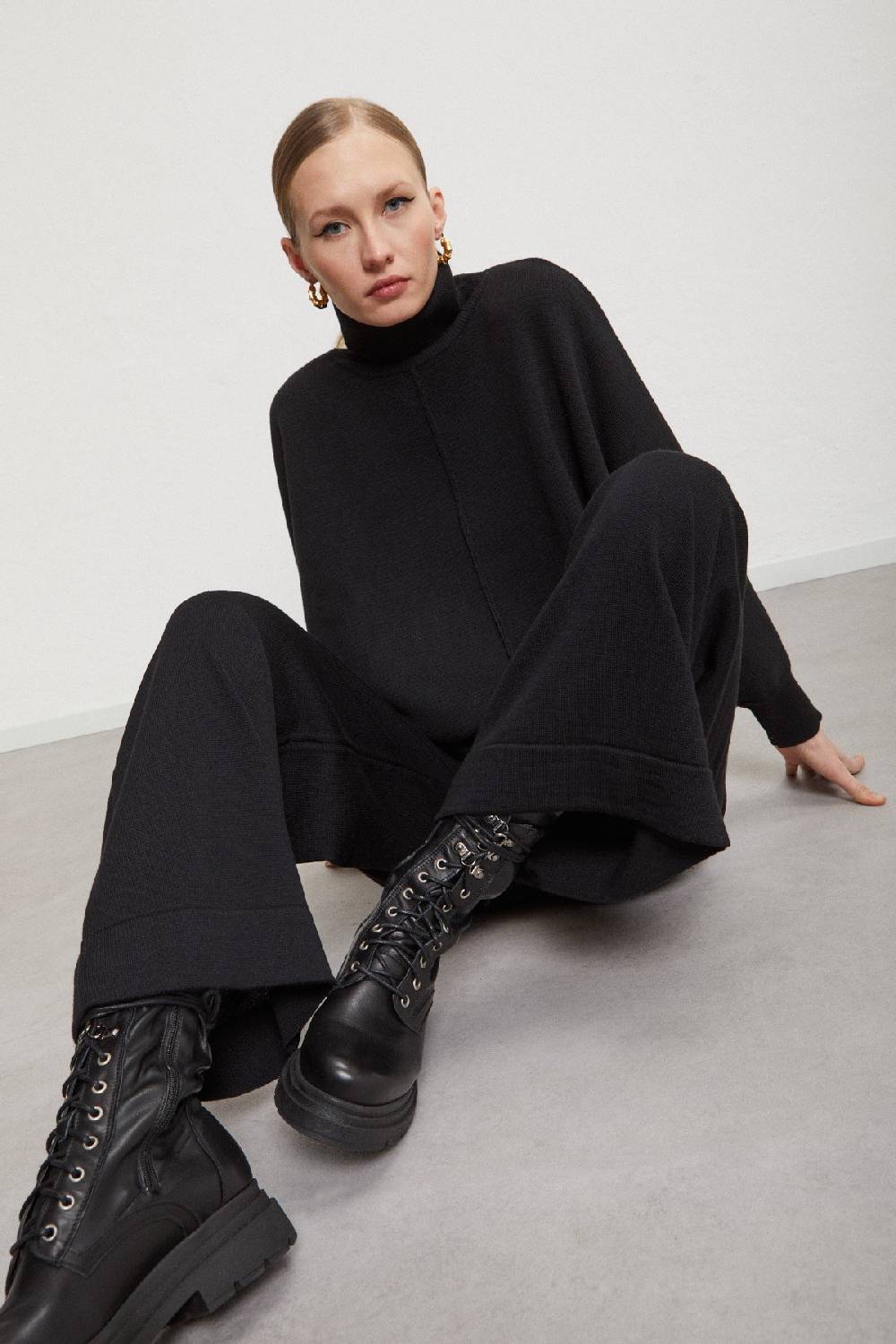 Ottod'Ame Wool Blend Turtleneck Jumper