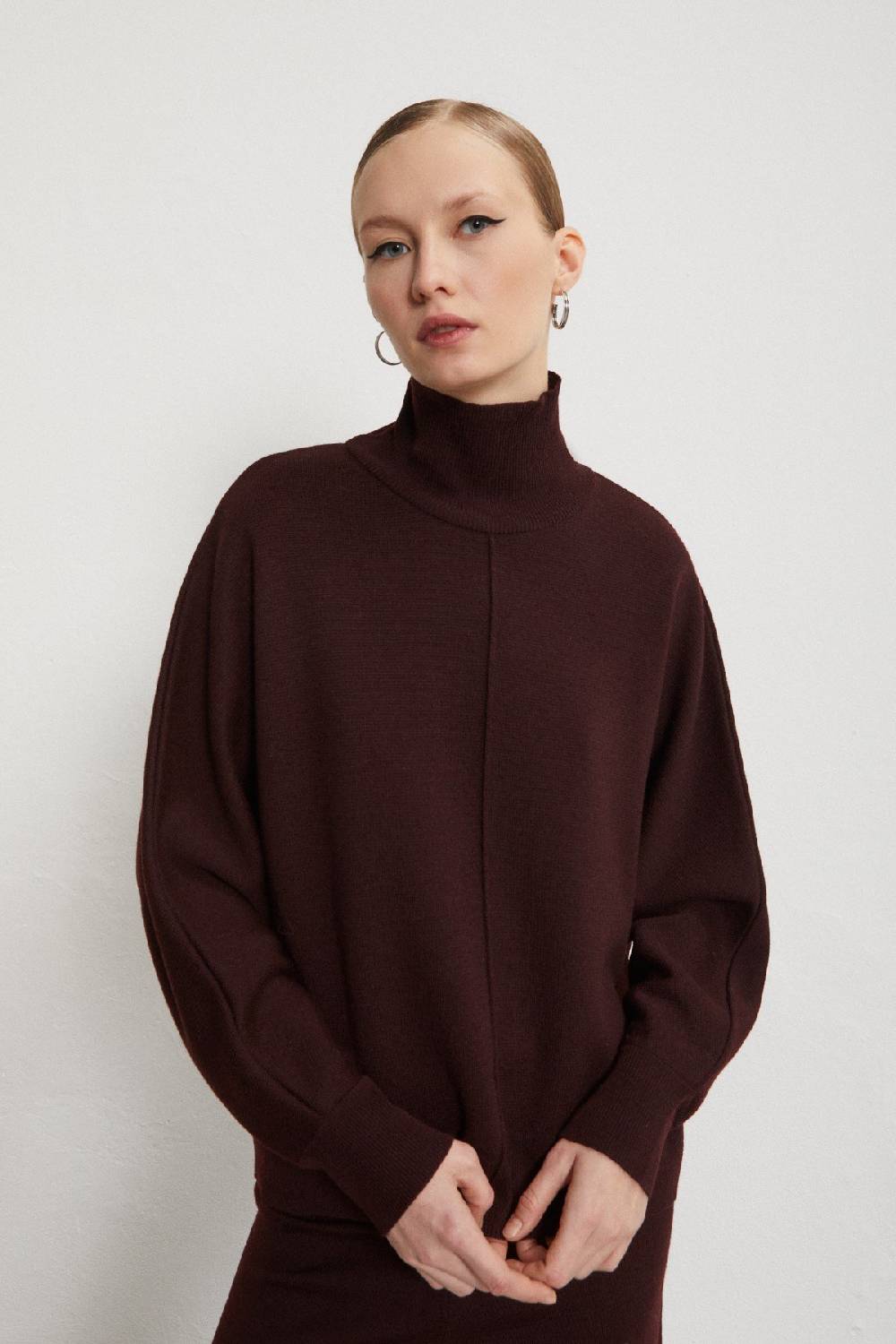 Ottod'Ame Wool Blend Turtleneck Jumper