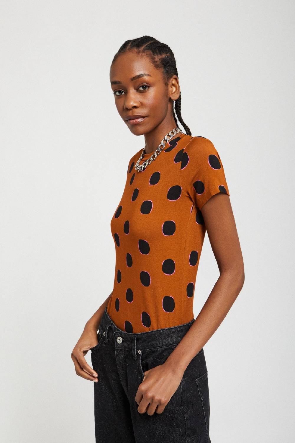 Ottod'Ame Printed Viscose T-shirt With Short Sleeves