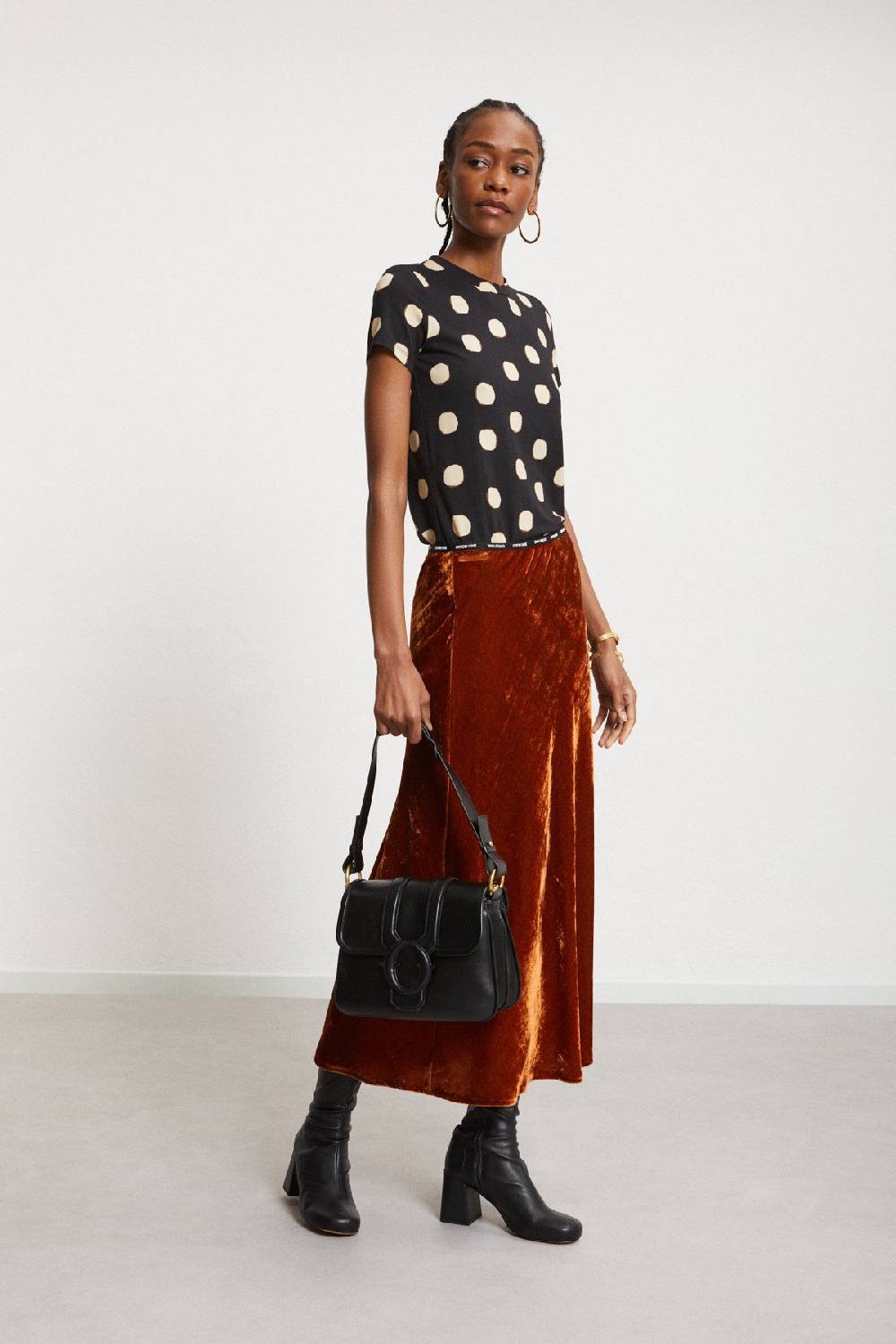 ottod'Ame Printed viscose T-shirt with short sleeves