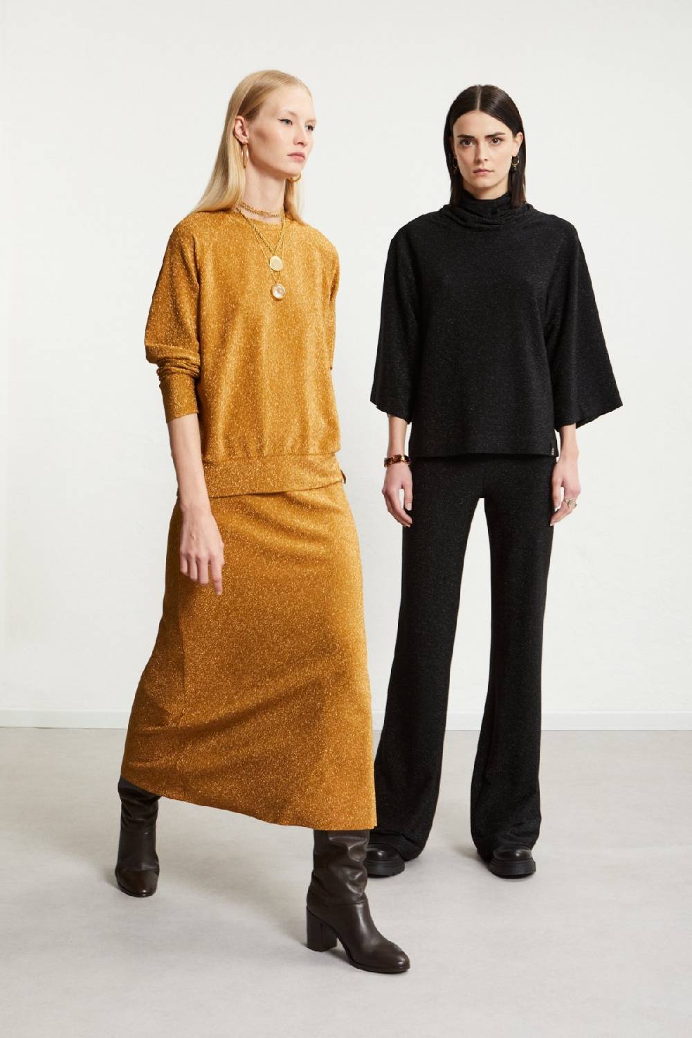 Ottod'Ame Viscose Blouse With Lurex And Flared Sleeves