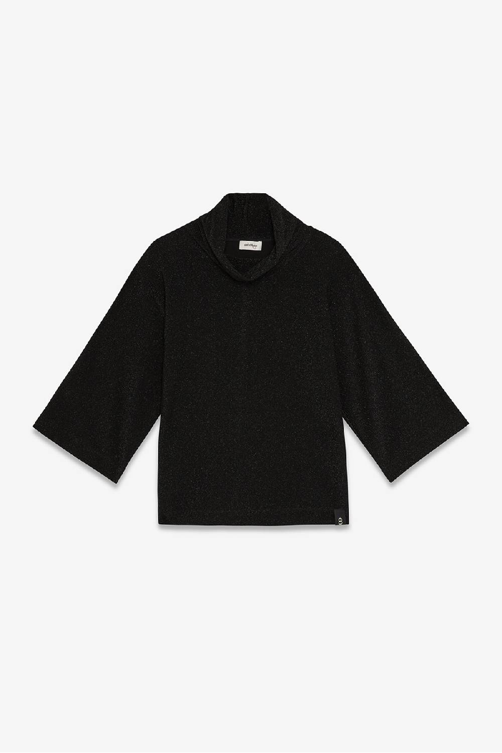 Ottod'Ame Viscose Blouse With Lurex And Flared Sleeves