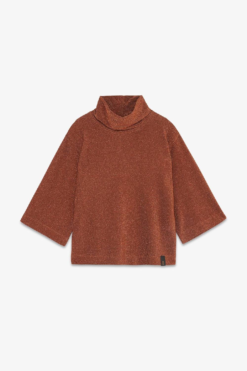 Ottod'Ame Viscose Blouse With Lurex And Flared Sleeves