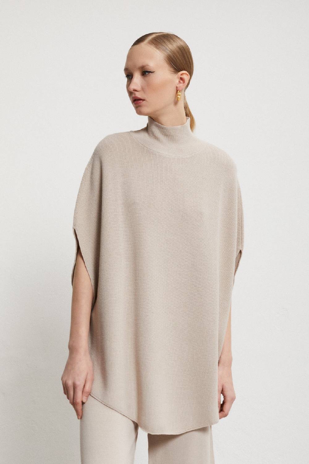Ottod'Ame Wool Blend Jumper With Sleeves With Slits
