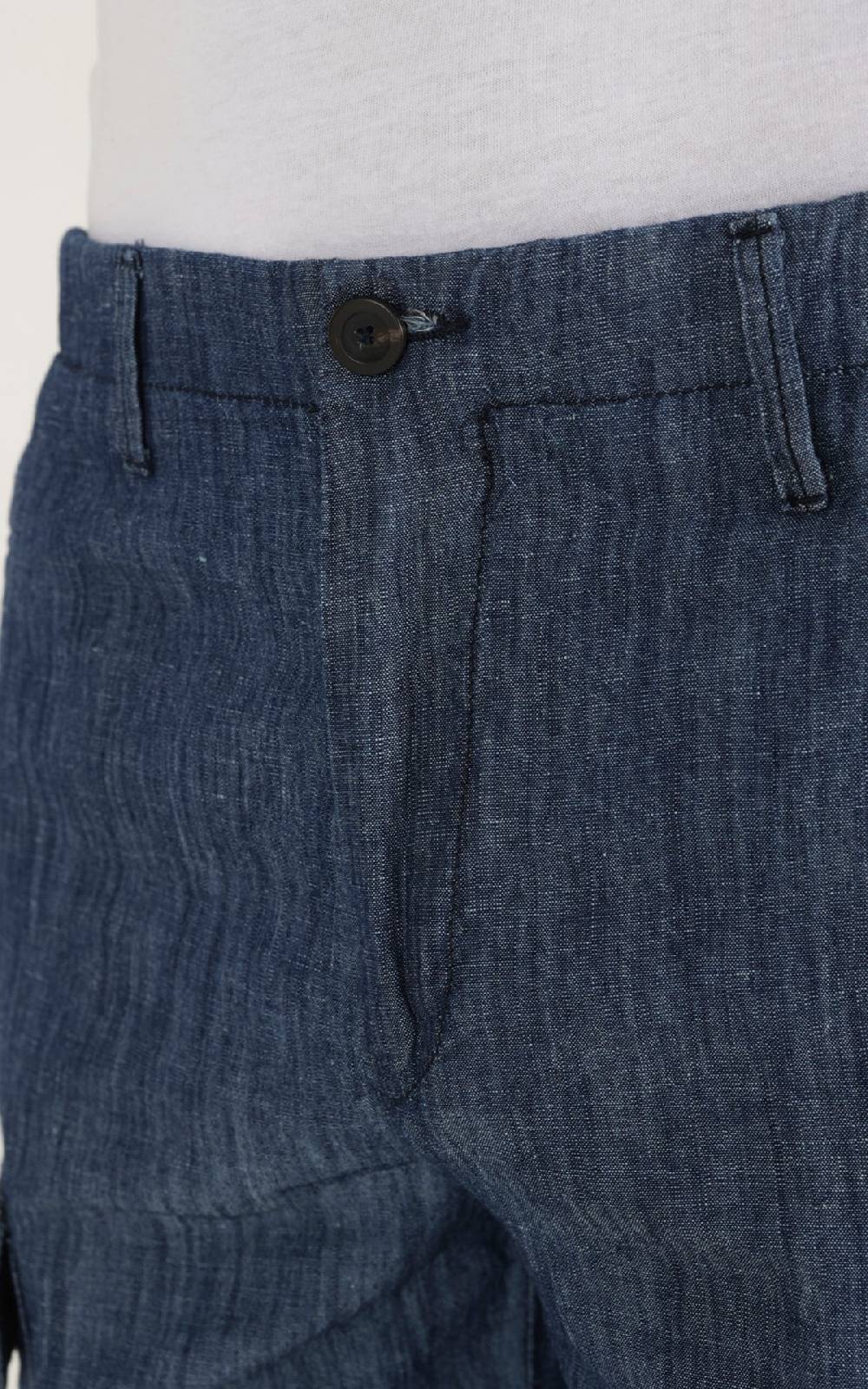 Outfit Italy Bermuda Tasche Laterali In Tessuto Effetto Denim