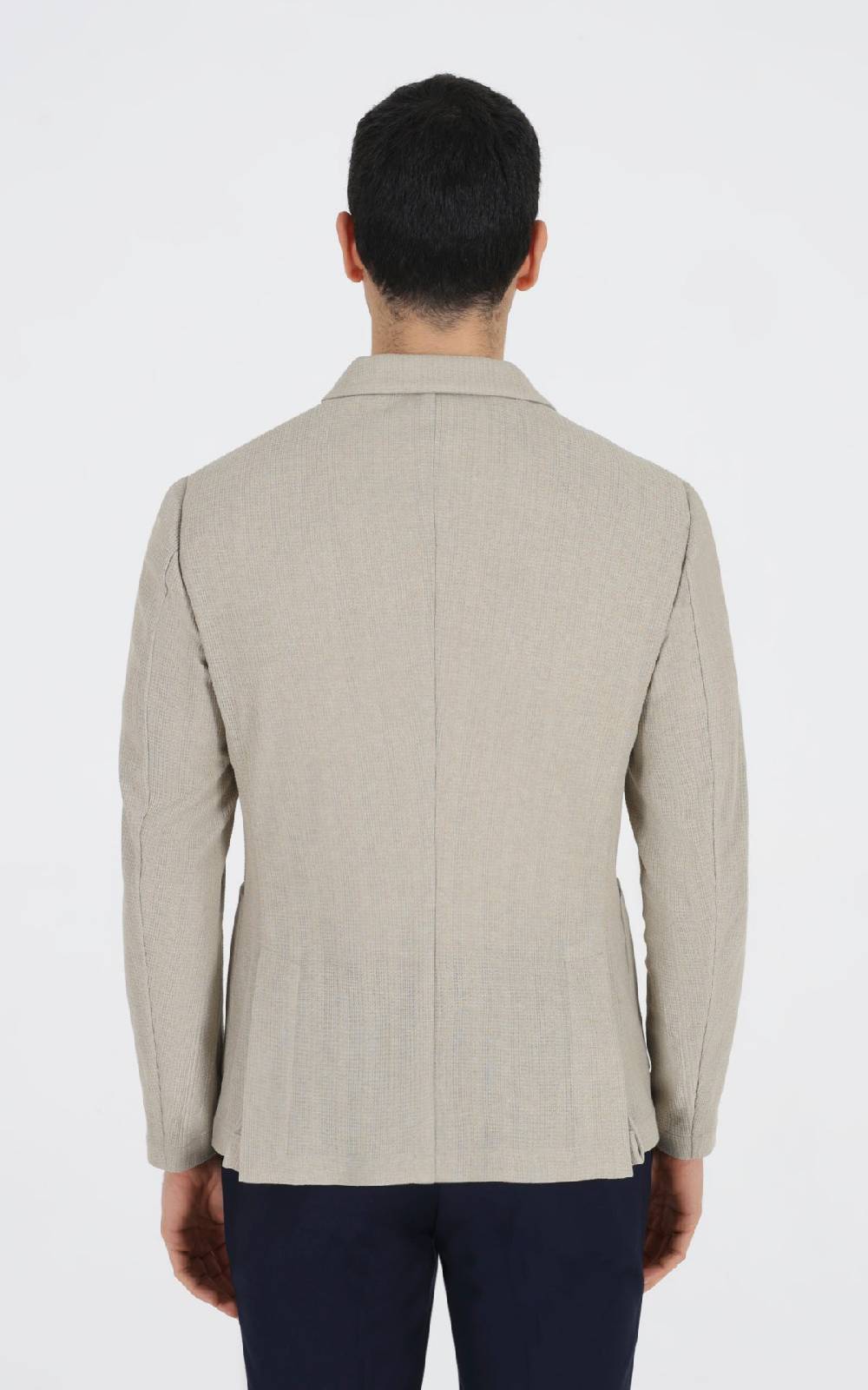 Outfit Italy Giacca Doppiopetto Decostruita In Tessuto Maglia