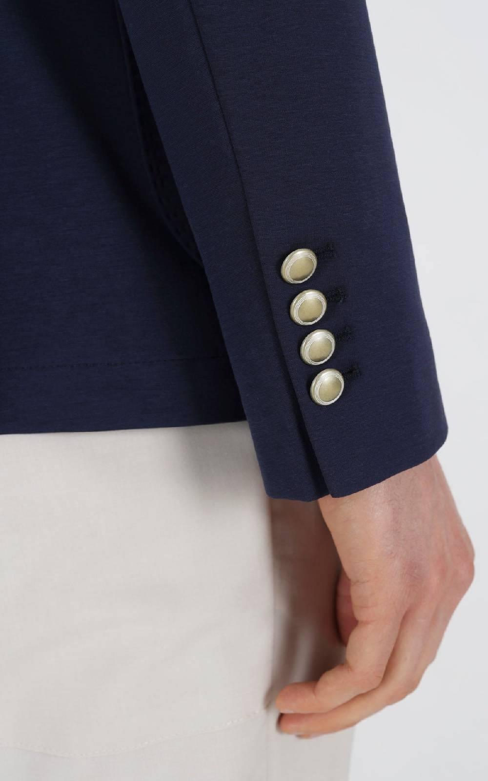 Outfit Italy Giacca Doppiopetto Strutturata In Punto Roma