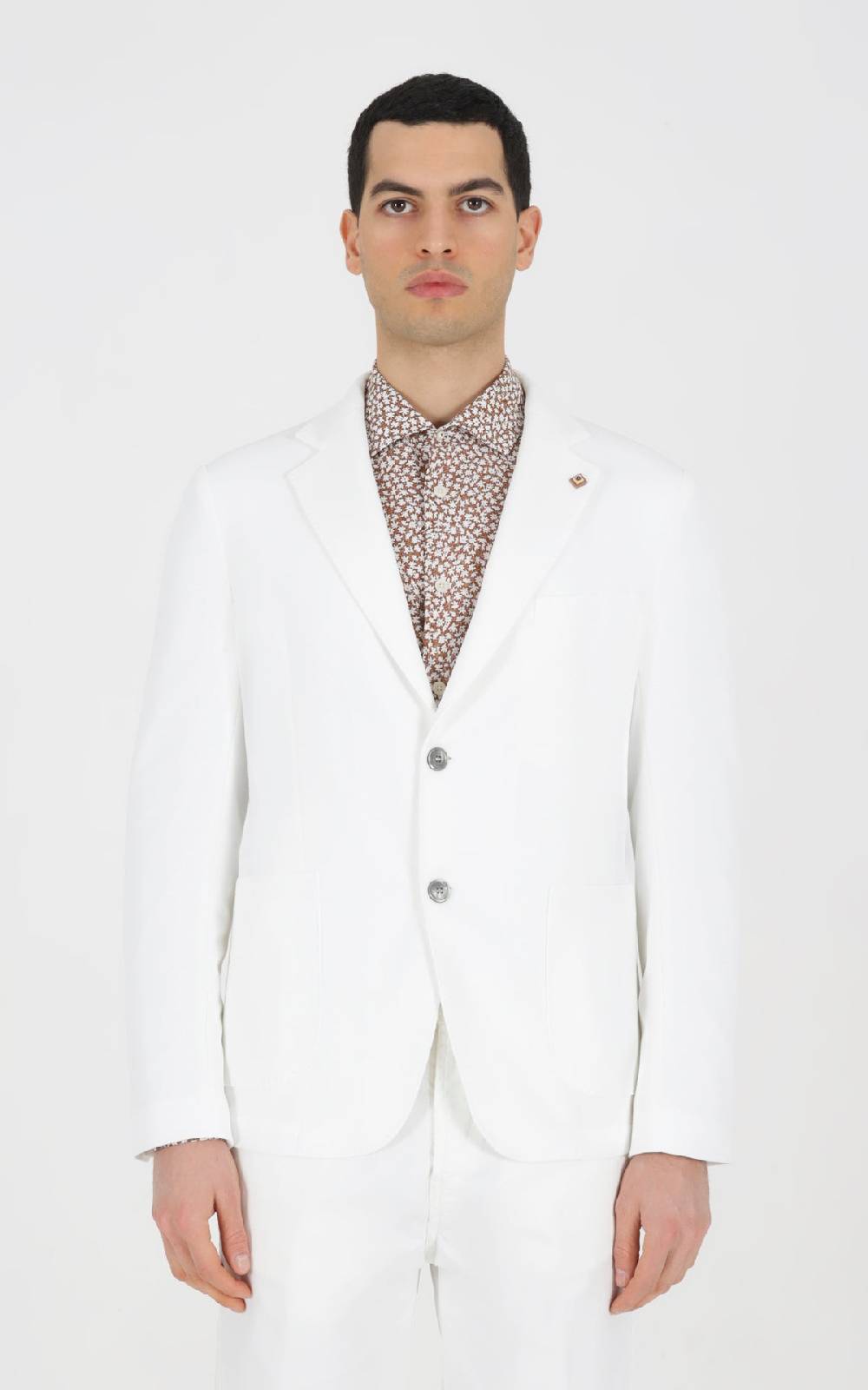 Outfit Italy Giacca doppiopetto strutturata in tessuto a maglia