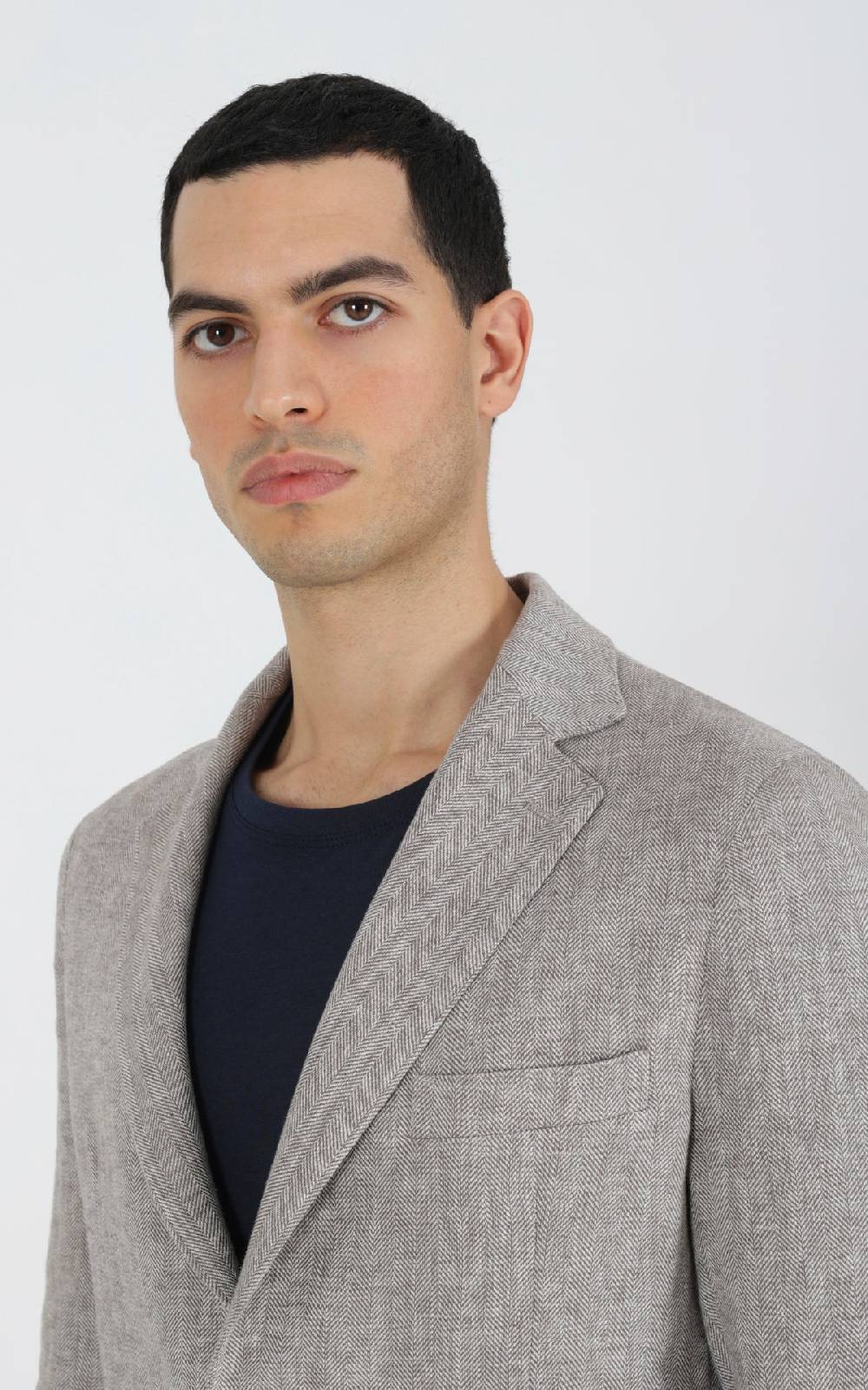 Outfit Italy Giacca Doppiopetto Strutturata In Tessuto Lino