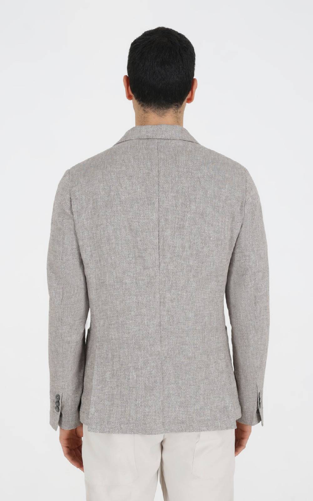 Outfit Italy Giacca Doppiopetto Strutturata In Tessuto Lino