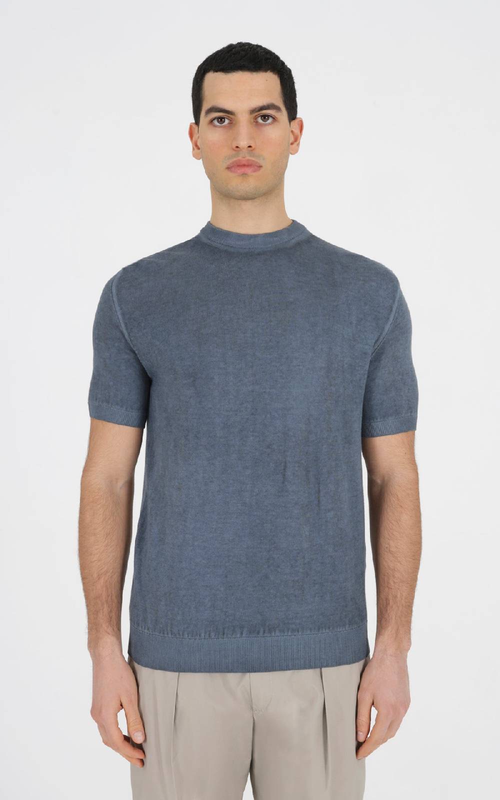 Outfit Italy Maglia Girocollo Con Effetto Tintura A Freddo