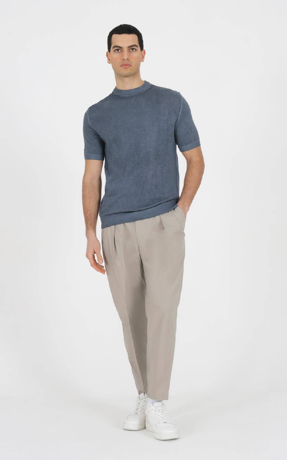 Outfit Italy Maglia girocollo con effetto tintura a freddo