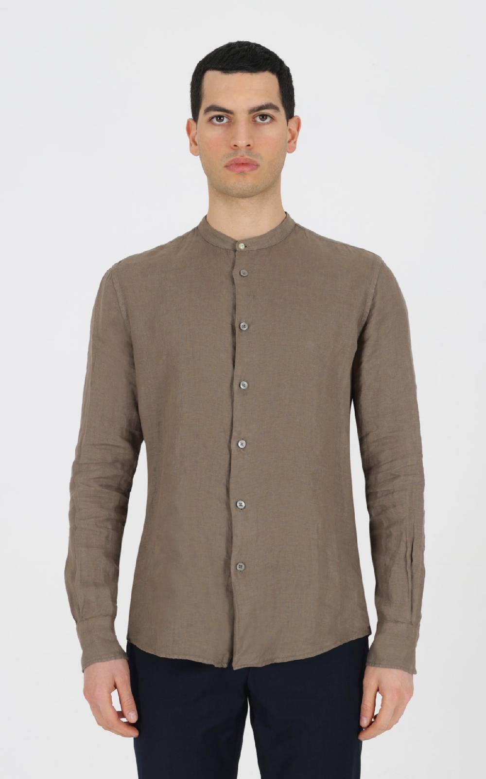 Outfit Italy Camicia coreana in 100% lino