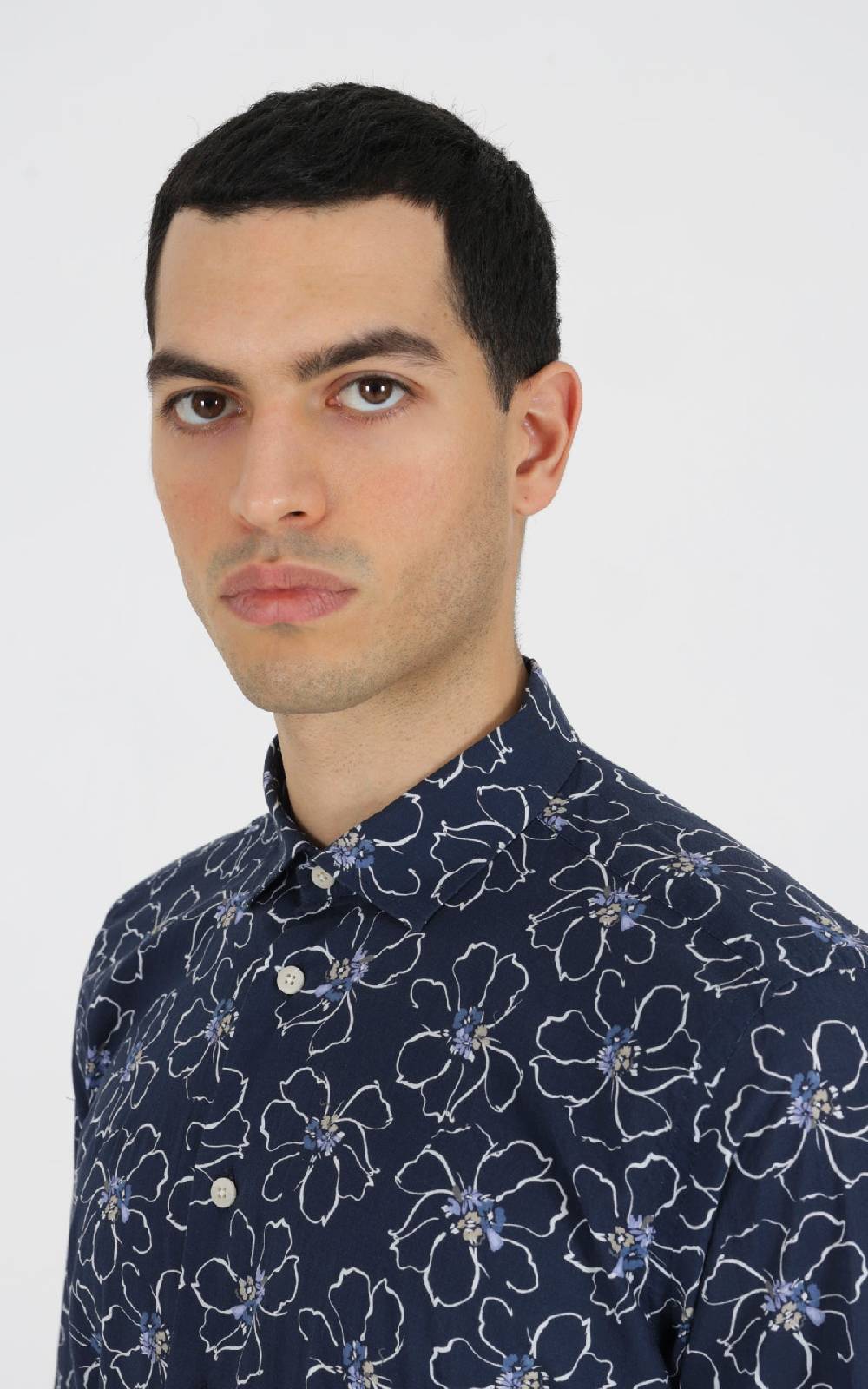 Outfit Italy Camicia Francese In Cotone Stampato