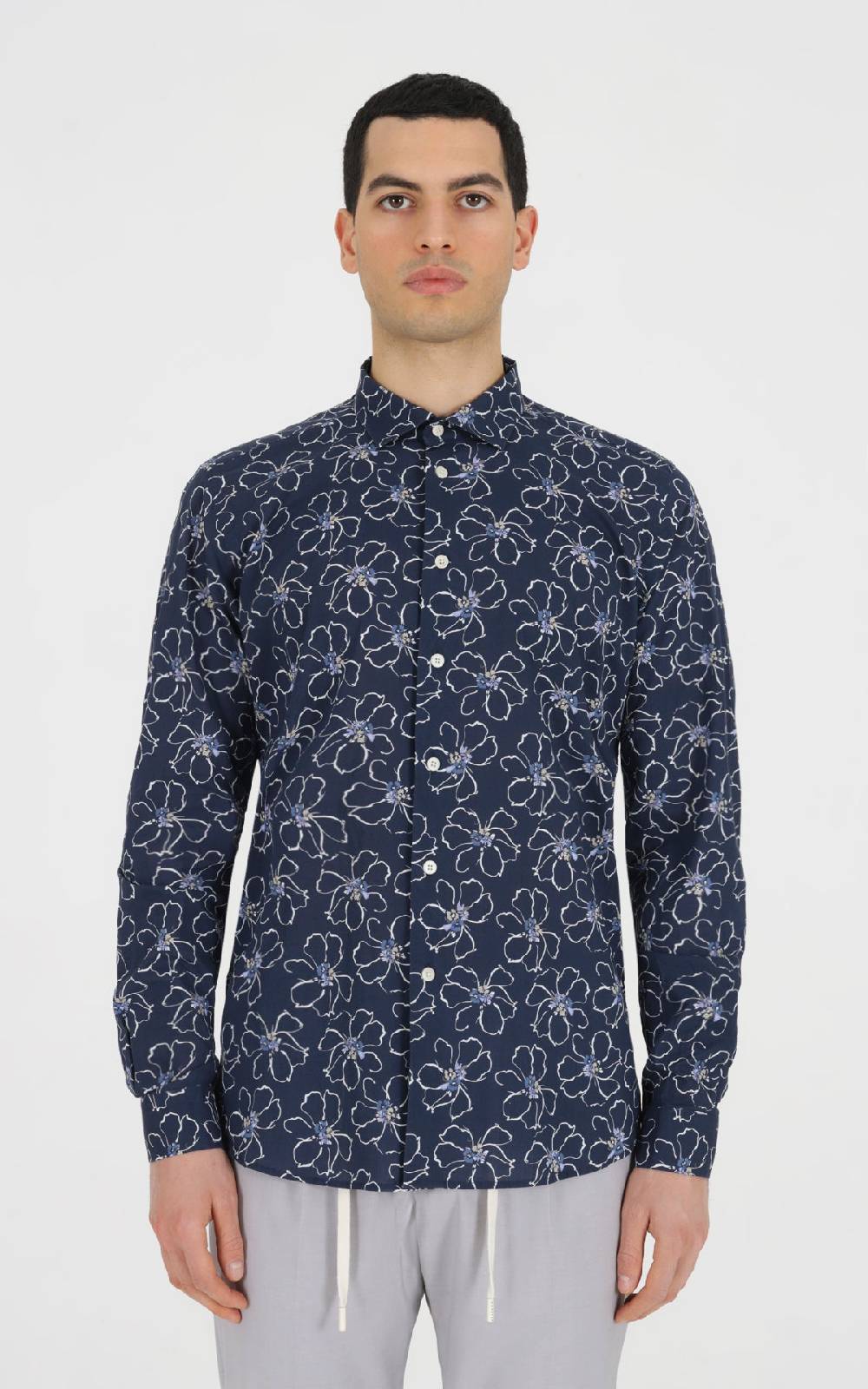 Outfit Italy Camicia francese in cotone stampato