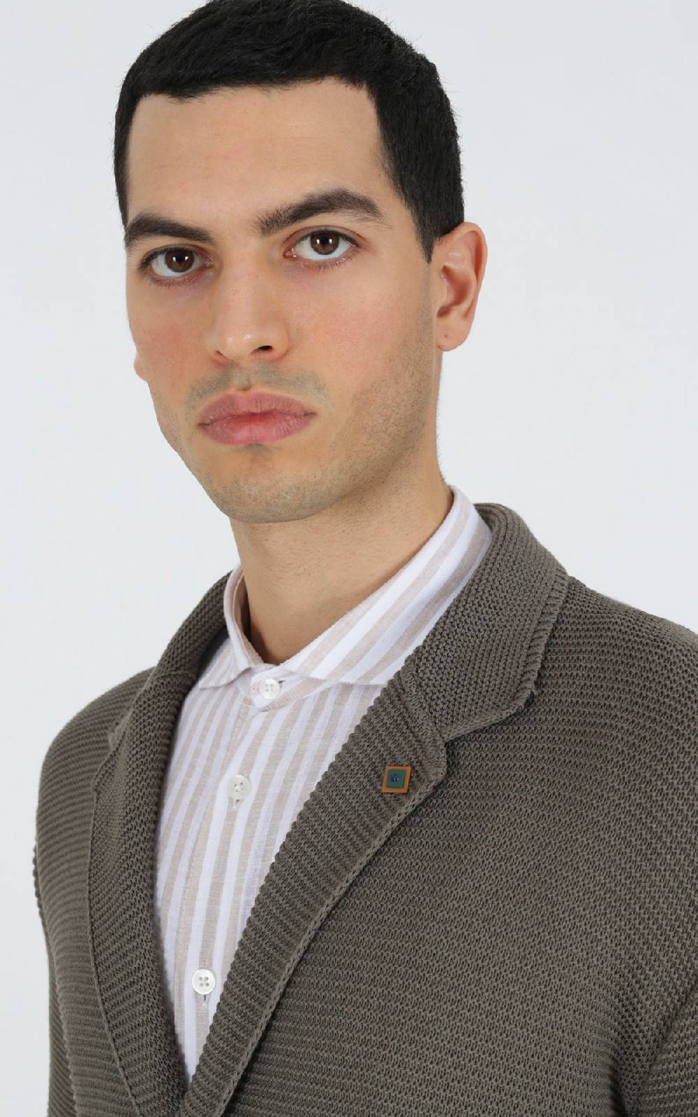 Outfit Italy Giacca A Maglia Doppiopetto In Cotone