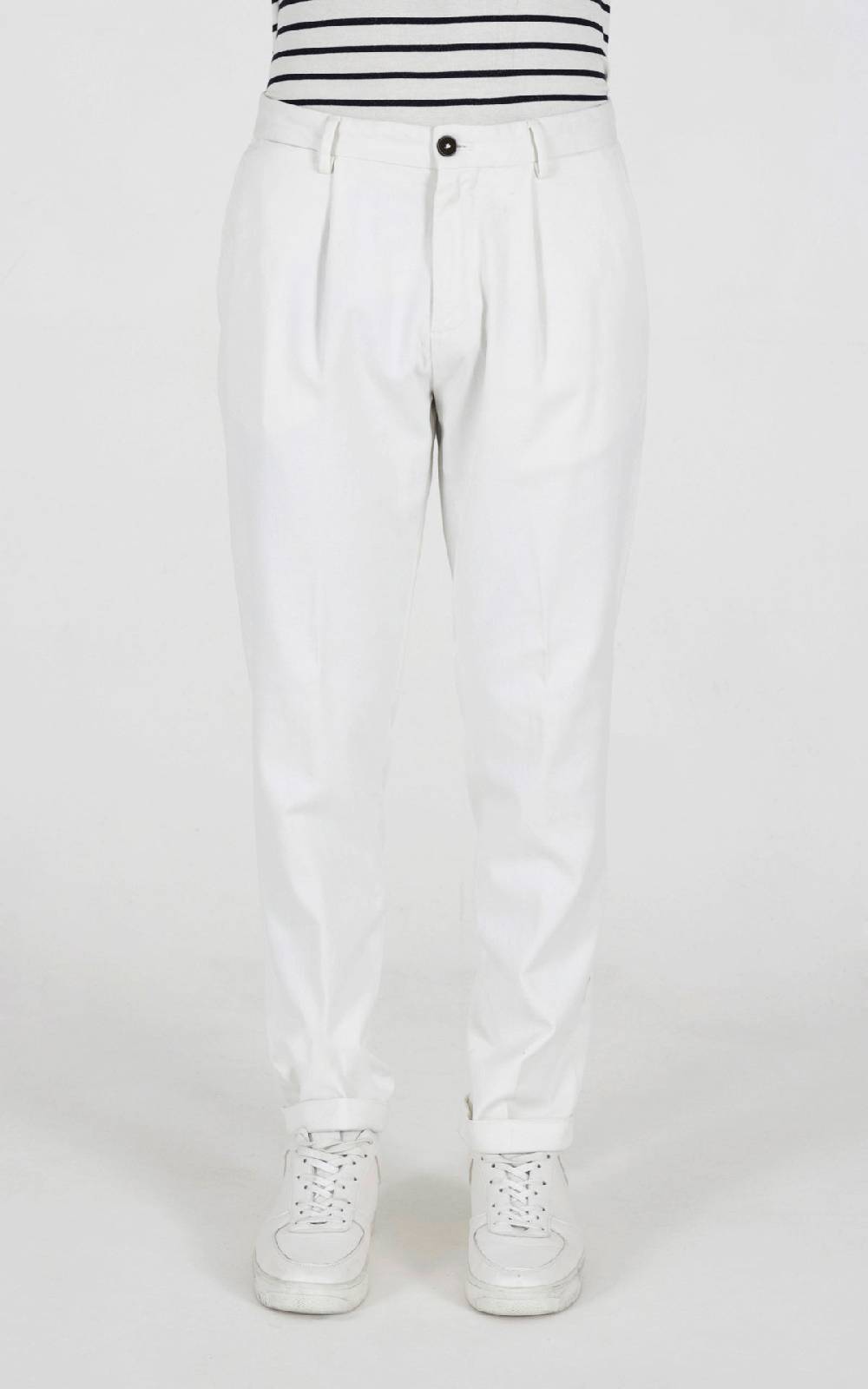 Outfit Italy Pantalone pince in fibra lyocell